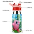 thumbnail image 3 of Kids Water Bottle with Straw - Kirby 16.9 Oz Stainless Steel Travel Cup Vacuum Insulated Water Bottles for Boys Girls, 3 of 7