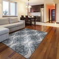 thumbnail image 5 of Ottomanson Non-Slip Area Rug for Living Room 5' x 6'6" Durable Low Profile Carpet, Off-White Oriental, 5 of 8