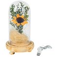 thumbnail image 1 of Lámpara de flores de Girasol NQ Girasol artificial en cúpula de cristal 17 x 9 cm, 1 of 5