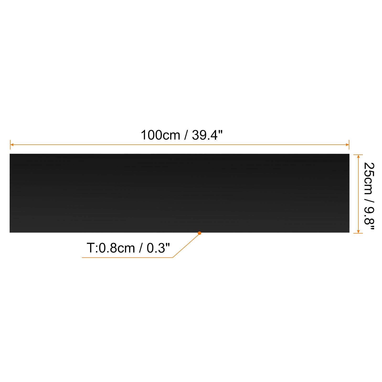 Uxcell 39.4"x9.8" Magnetic Vent Cover Floor Wall Air Registers Cover Vent Blocker for Home RV HVAC Black