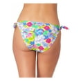 thumbnail image 2 of CALIFORNIA WAVES Women's Multi Color Floral Stretch LINED Moderate Coverage Tie Hipster Swimsuit Bottom XL, 2 of 4