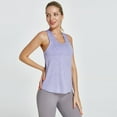 thumbnail image 4 of SWSMCLT Women's Soft Tank Top Quick Dry Sleeveless Top Yoga Shirt Workout Summer Cool Scoop Neck Purple Medium, 4 of 4