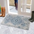 thumbnail image 5 of Navy Blue Ethnic Boho Welcome Doormat for Indoor/Outdoor Entrance Navy Blue Ethnic Boho boho Style5 Decoration Door Mat Kitchen Door Mat Bedroom Doormat 17x30 Inch, 5 of 6