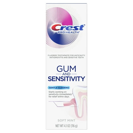 Crest Pro-Health Gum and Sensitivity, Sensitive Toothpaste, Gentle Cleaning, 4.1 (Best Toothpaste For Sensitive Gums)