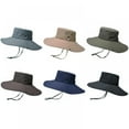 thumbnail image 3 of Super Wide 4.7inch Brim Bucket Hat UPF50+ Waterproof Sun Hat for Fishing Hiking Camping, 3 of 3