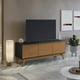thumbnail image 1 of Mueble TV 55" Kappesberg 136cm con 3 Puertas Negro/Canela, 1 of 9