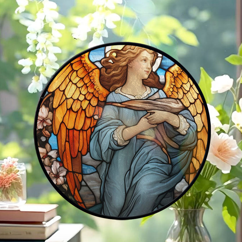 Hanging Stained Glass for Windows Angel, Festival Gift Ornament, Christmas Ornament Gift, Mother’s Day Keepsake, Valentine’s Day Decor, Keepsake 2025