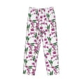 thumbnail image 4 of Goofa Orchids Flowers Printed Soft Pajama Pants for Men, Wide Leg Comfy Casual Lounge Yoga Pants-X-Large, 4 of 9