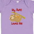 thumbnail image 4 of Inktastic My Aunt Loves Me Sloth Boys or Girls Baby Bodysuit, 4 of 5