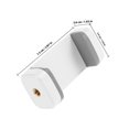 thumbnail image 2 of Phenofice Cell Phone Clip Phone Tripod for Filming White Plastic Universal Compatibility 1Pack, 2 of 8