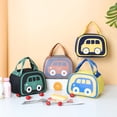 thumbnail image 4 of Lunch Box Kawaii Lunch Bag Cute Car Lunch Box Reusable Warm Lunch Bag Handbag (Yellow One Size)Lunch Box Plastic Fresh Keeping Boxes, 4 of 5