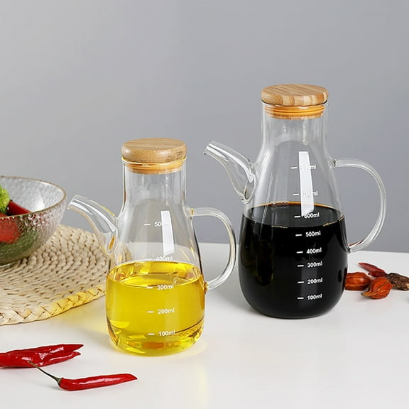 OUNONA  500 Ml Oil Can Dispenser Bottle Cooking Container Kitchen Jar Travel