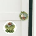 thumbnail image 6 of Fabric Door Knob Covers,Soft Door Knob Protector Cover for Round Door Handle,Flower Shape Door Handle Cover for Wall Protectors and Decorating,Washable and Reusable,2 Pcs，Green, 6 of 8