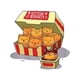 thumbnail image 2 of Food - Pun Cat T - Shirt: Featuring Kittens as 'Kitten Nuggets' in a Fast - Food Box and a Saucy Side Cat, 2 of 7