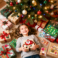 thumbnail image 6 of Make Your Own Christmas Party Game, 32pcs Christmas Diy Stickers for Christmas Party Decorations, Make Your Own Face Christmas Stickers Xmas Santa Snowman Face Sticker, 6 of 7