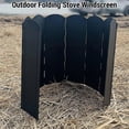 thumbnail image 5 of Folding Stove Windscreen 8 Plates Galvanized Camping Cooker Stove Windshield with Storage Bag, 5 of 5