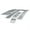 Chrome, variant on APS Compatible with Ford F-250 F350 F450 F550 SD 2011-2016 XLT lariat King Ranch Stainless Steel chrome Horizontal Billet Grille Insert Combo F61038C