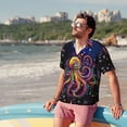 thumbnail image 5 of Mens Short Sleeve Button Up Shirts, Casual Party Shirts Stylish Beach Shirt Gifts for Men, 5 of 7