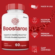 Boostaroo Blood Flow Pills, Maximum Strength for Male Health, Boostaroo Male Supplement (1 Pack)