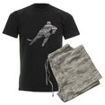 thumbnail image 6 of CafePress - Hockey Languages Typography Pajamas - Men's Dark Loose Fit Cotton Pajama Set, 6 of 7