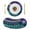 DarkCyan Purple Gold, variant on Purple Blue Ombre Round 13 Inch Placemats Set of 2, Modern Luxury Abstract Marble Texture HeatResistant Non Slip Place Mats for Dining Table, Wipeable Braided Kitchen Table Mats for Housewarming