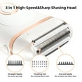 thumbnail image 5 of OCTMOM Cordless Electric Shaver Kit for Women, Bikini Legs Arm Forearms Underarm, White, 5 of 10