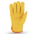 thumbnail image 3 of Guantes de trabajo de cuero para automóvil, guante de jardinería de espinas amarillas con cuero, 3 of 5