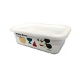 thumbnail image 2 of Fuji Émail Disney Récipient Carré Peu Profond Mickey & Minnie 420ml DY-S Blanc, 2 of 5