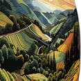 thumbnail image 3 of Designart "Sunset Over Rows of Ruby in the Vineyard Landscape I" Farmhouse Oversized Wall Clock, 3 of 5