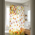 thumbnail image 7 of Thanksgiving Fall Harvest Shower Curtain Set, 72" x 72" Waterproof Polyester Bathroom Curtain with 12 Hooks, Rustic Farmhouse Maple Leaf Vintage Home Decor for Restroom, 7 of 7