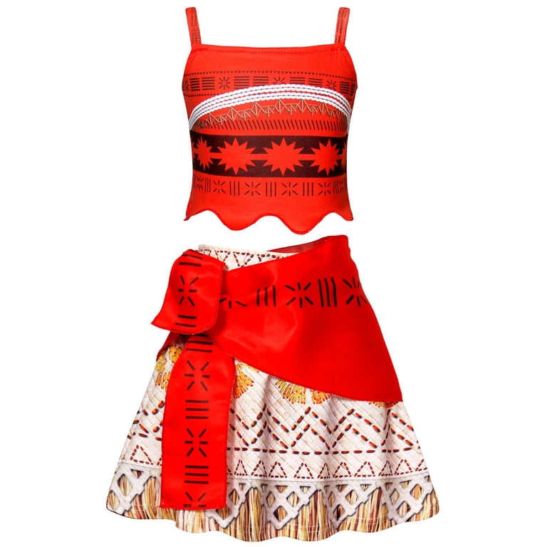 white christmas dresses Disney Princess Moana Adventure Girl's Halloween Fancy-Dress Costume, Size: Small, Beige Jakks Pacific