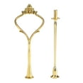thumbnail image 2 of Multi tiers Cake Tray Stand Handle Fruit Plate Hardware Fitting Holder(2-tiers Crown Gold), 2 of 3