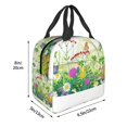 thumbnail image 3 of Fotbe Plants and Insects Bolsa Térmica con Estampado y Forro de Aluminio Grueso Bolsa de Almuerzo con Bolsillo Frontal para Hombres y Mujeres, Ideal para Trabajo, Escuela, 3 of 7