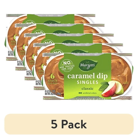 (5 pack) Marzetti Classic Caramel Dip Singles 12 Pack 20.4 oz.