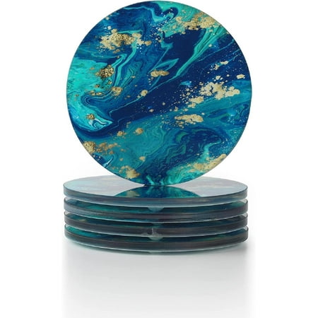 

Acrylic Coaster Set of 5 for Galaxy Universe Milky Way Acrylic Drink Coaster for Table Protection Housewarming Gift Bar Coaster Constant Temperature(YGC011)