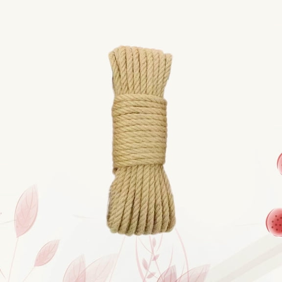 GETAJGHSD Natural Jute Twine 12mm Thick, 30 Meters Craft Rope for Projects, Arts, Gardening, and Home Decor
