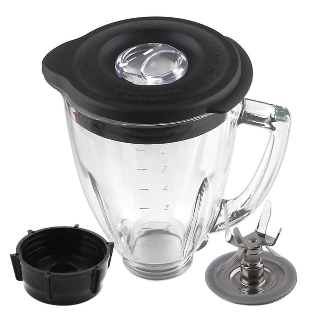 Pièces de Rechange Pot en Verre de 6 Tasses avec Lame pour Mélangeur à Oster
