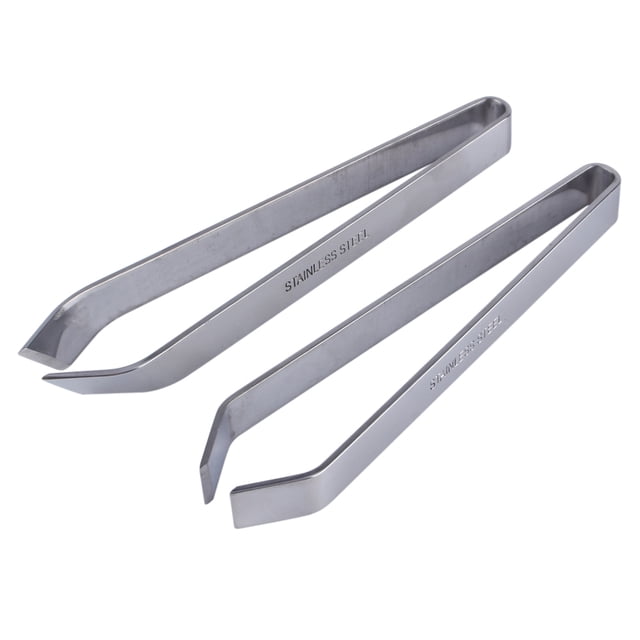 Fish Bone Tweezers, Stainless Steel Fish Bone Remover Slant Tongs Pick-Up Craft Tool