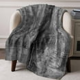 thumbnail image 3 of Throw Blanket for Couch Black Paint Soft Fleece Flannel Blankets Cozy Lightweight Blanket for Home Sofa Living Room Abstract Art Graffiti Bed Throws 60" x 80", 3 of 9