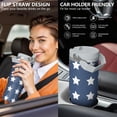 thumbnail image 5 of Modern 30oz Handheld Travel Tumbler with Handle – Double Wall Stainless Steel Insulated Cup, Flip Straw Lid, Leak-Proof & BPA-Free for Hot and Cold Drinks – Durable Coffee & Juice Mug White, 5 of 7