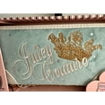 thumbnail image 3 of Juicy Couture Zip-Around Women's Crown Logo Wristlet Wallet with Removable Pouch, White & Sage, 3 of 6