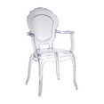 thumbnail image 1 of Plata Import Princess Plastic Clear Arm Chair, 1 of 1