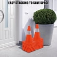 thumbnail image 4 of 20 Pack Traffic Safety Cones 18 inch, PVC Orange Cones with Reflective Collars, Parking Training Construction Road Caution Plastic Cones for Parking Lot, Traffic Control, Driving Training, 4 of 9