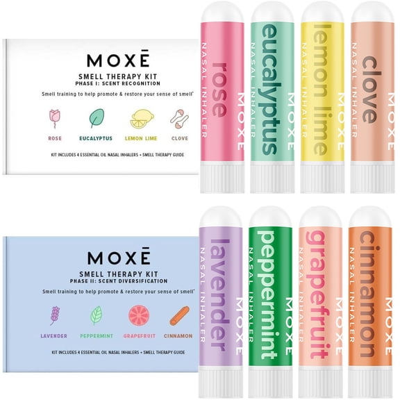 MOXE Smell Essential Oils Nasal Stick Nasal Inhaler 8 Piece Essential Oil Set