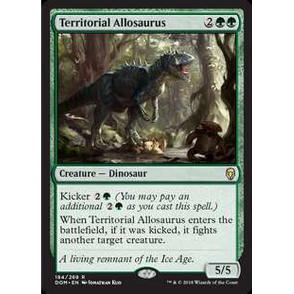 MtG Dominaria Rare Territorial Allosaurus #184