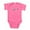 Raspberry, variant on CafePress - Happy Hanukkah - Cute Infant Bodysuit Baby Romper - Size Newborn - 24 Months