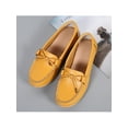 thumbnail image 5 of Fangasis Women Nursing Shoes Comfort Loafers Slip On Moccasins Kitchen Nonslip Boat Shoe Yellow 7.5, 5 of 9