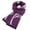 04 Purple, variant on Awdenio Valentine's Day Trends Men's Women's Winter Wool Scarf Plaid Tassel Scarf for Fall Winter Long Soft Knit Fashion Classic Neck Scarves