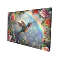 thumbnail image 3 of 12x18 inch Oil Paintings On Canvas Hummingbirds & Flowers Garden Decor,Farmhouse Garden Yard Accessory,Home Bedroom,Garden Yard Wall Decor Painting Prints,Gifts For Flower & Birds Enthusiast, 3 of 6