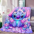 thumbnail image 1 of Cartoon Cute Stich Blanket, 3D Printing Lilo & Strong Soft and Comfortable Children's Nap Sleeping Blanket, Bedding, 1 of 5